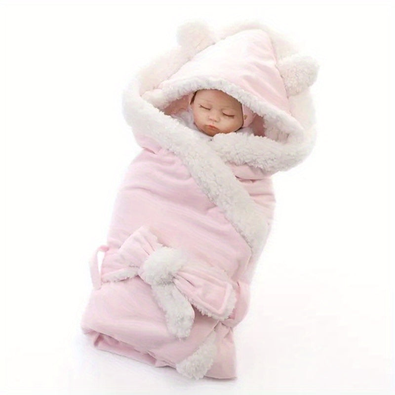 1pc Warm Velvet Fleece Baby Blankets Swaddling Newborn Soft Fleece Blanket Solid Color Bedding Set Cotton Quilt Swaddle Wrap