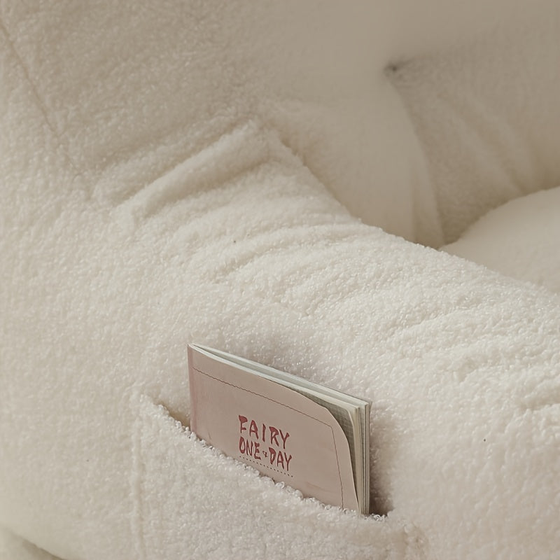 1pc Winter Plush Soft Sofa Chair Cover (No Filler), Mini Sofa Cover, For Bedroom Detachable Washable Leisure Furniture, Living Room Home Decor