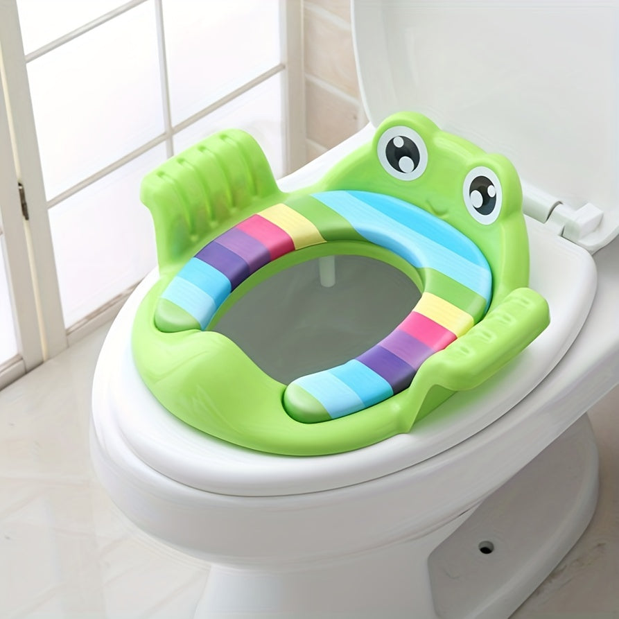 1pc Cartoon Cute Boy Girl Household Toilet Seat, Toilet Seat, Potty Seat, Toilet Upholstery Portable Potty Seat
