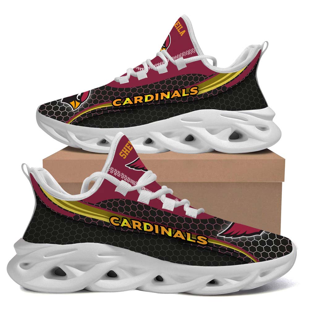 Arizona Cardinals Clunky Luxury NFL Custom name Style 1 Max Soul Sneaker Running Sport Shoes