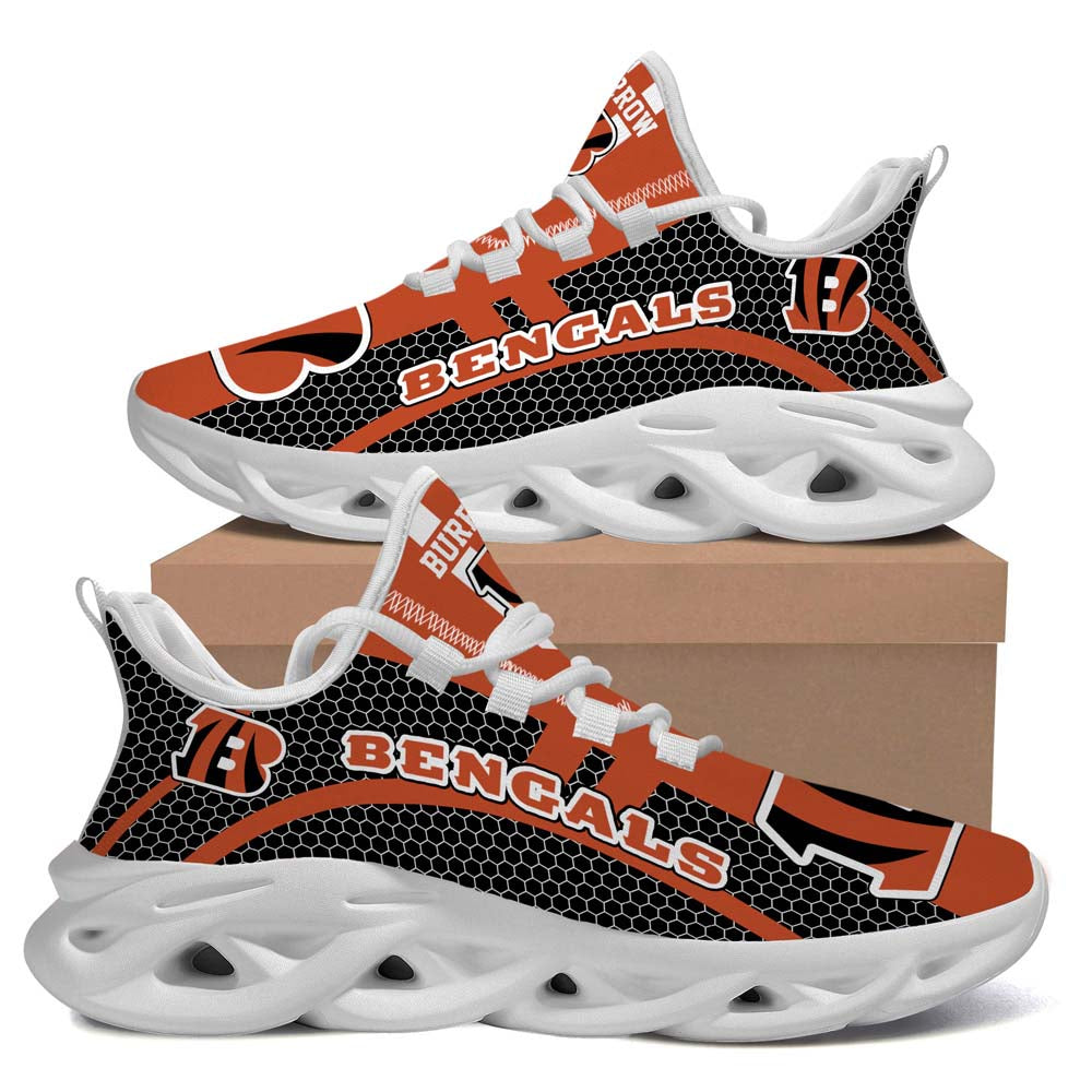 Cincinnati Bengals Custom Name Personalized Max Soul Sneaker Running Sport Shoes