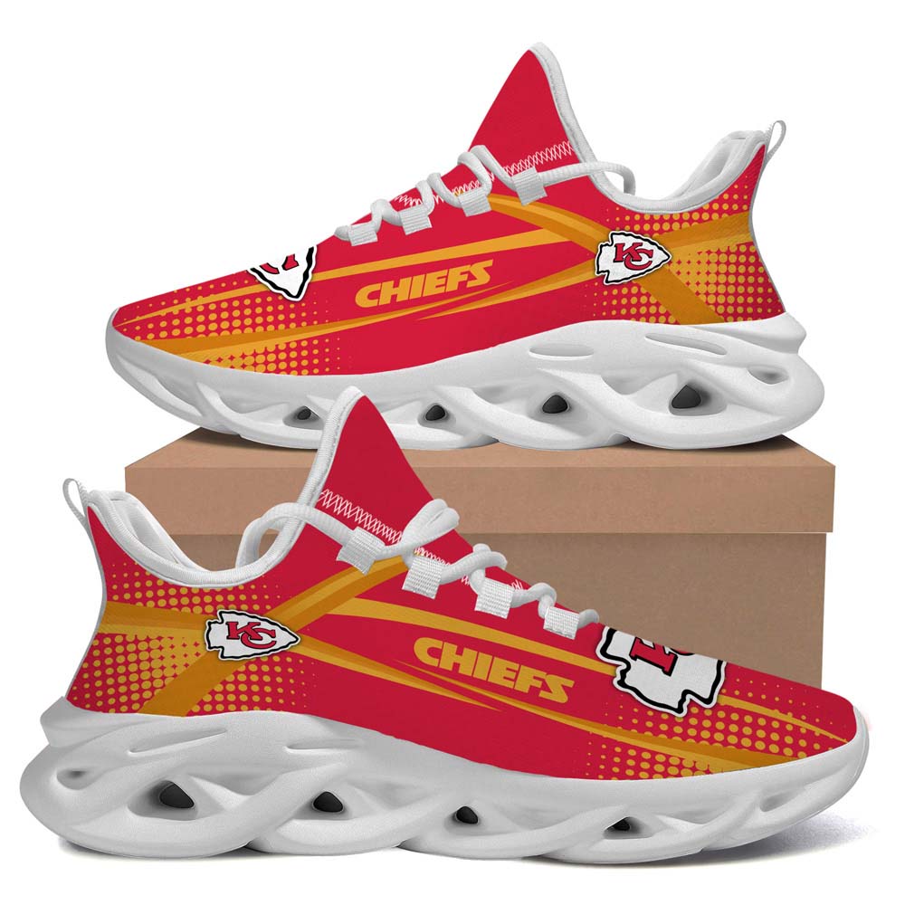 Kansas City ChiefsFootball Team Symbol Geometric Max Soul Sneaker Running Sport Shoes