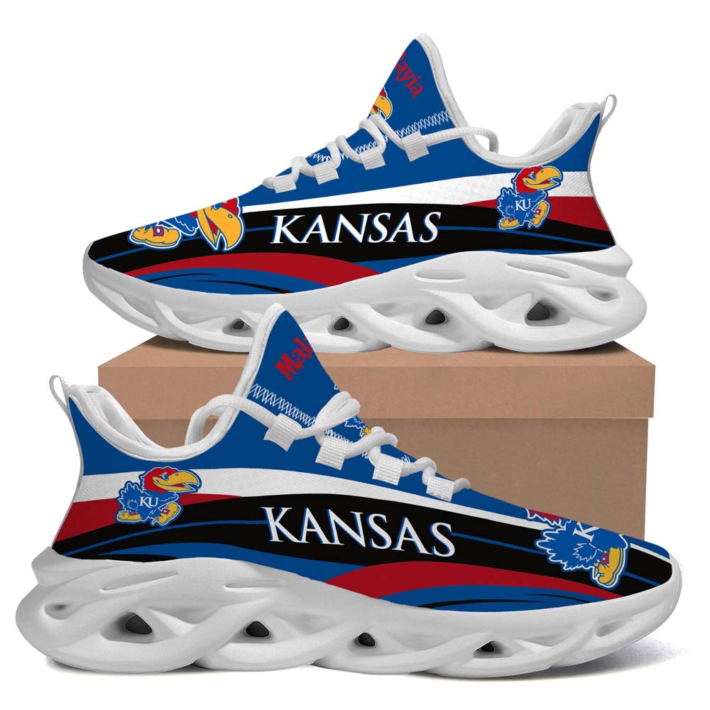Kansas Jayhawks Luxury Max Soul Sneaker Running Sport Shoes