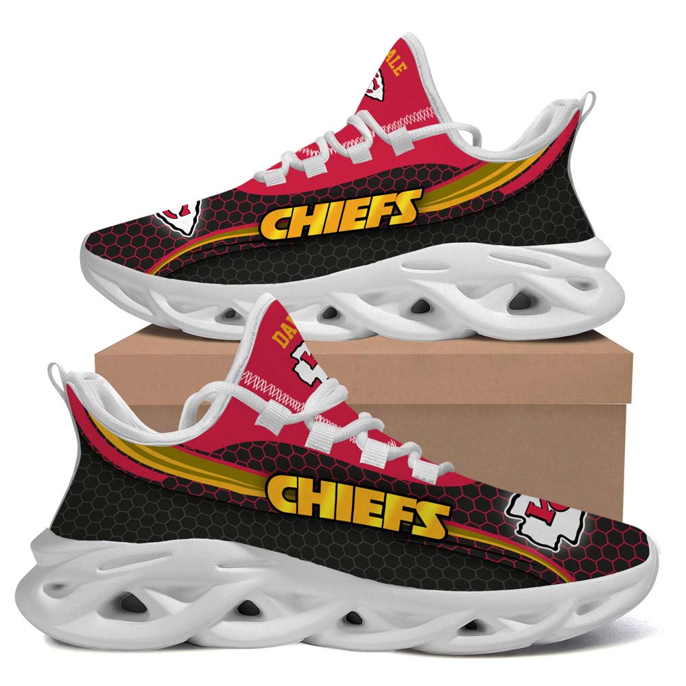 Kansas City Chiefs Clunky Luxury NFL Custom name Style 1 Max Soul Sneaker Running Sport Shoes