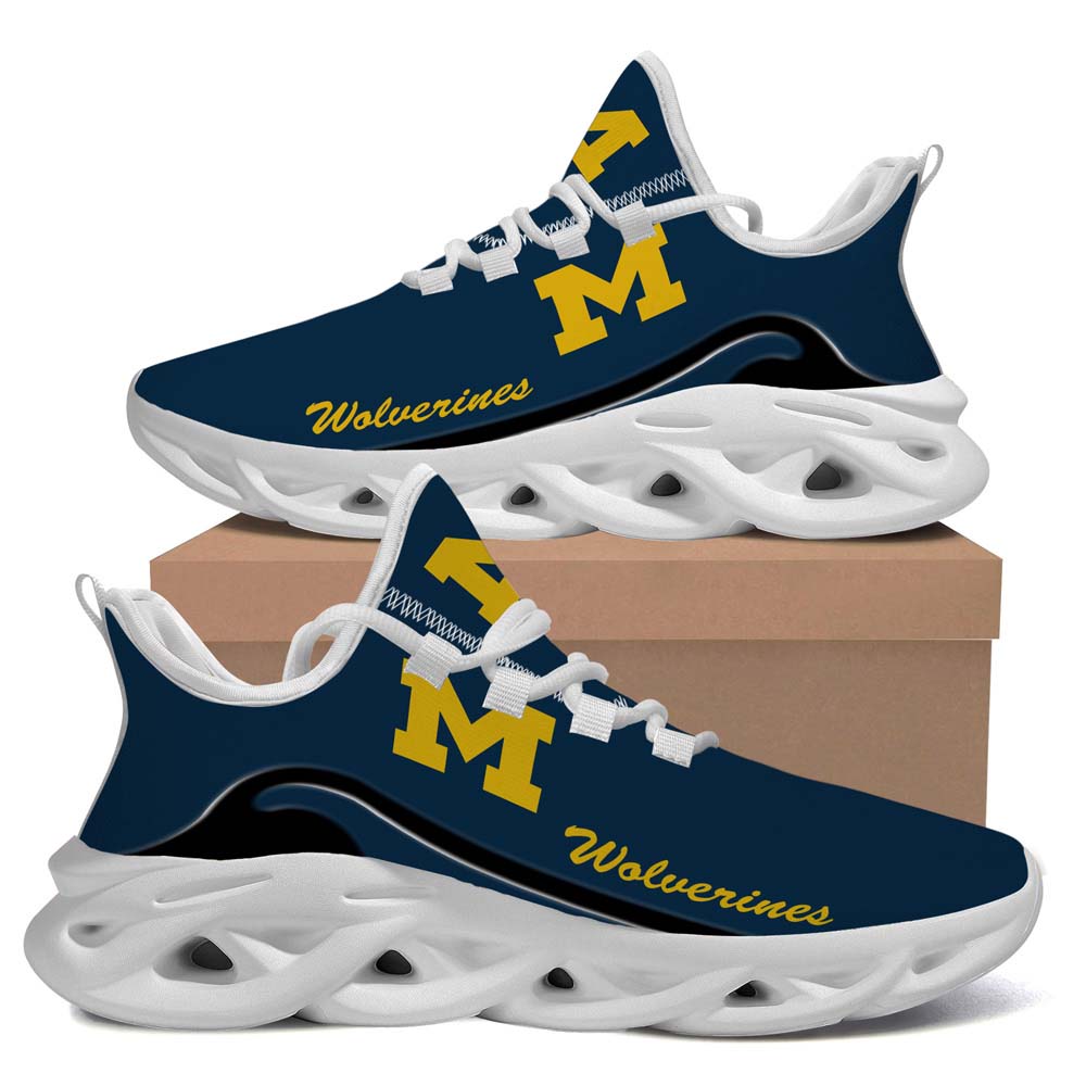 NCAA Michigan Wolverines New Trending Max Soul Sneaker Running Sport Shoes