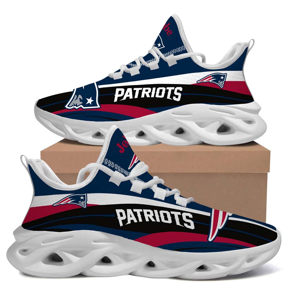 New England Patriots Luxury Custom Name For Sport Lover Max Soul Sneaker Running Sport Shoes