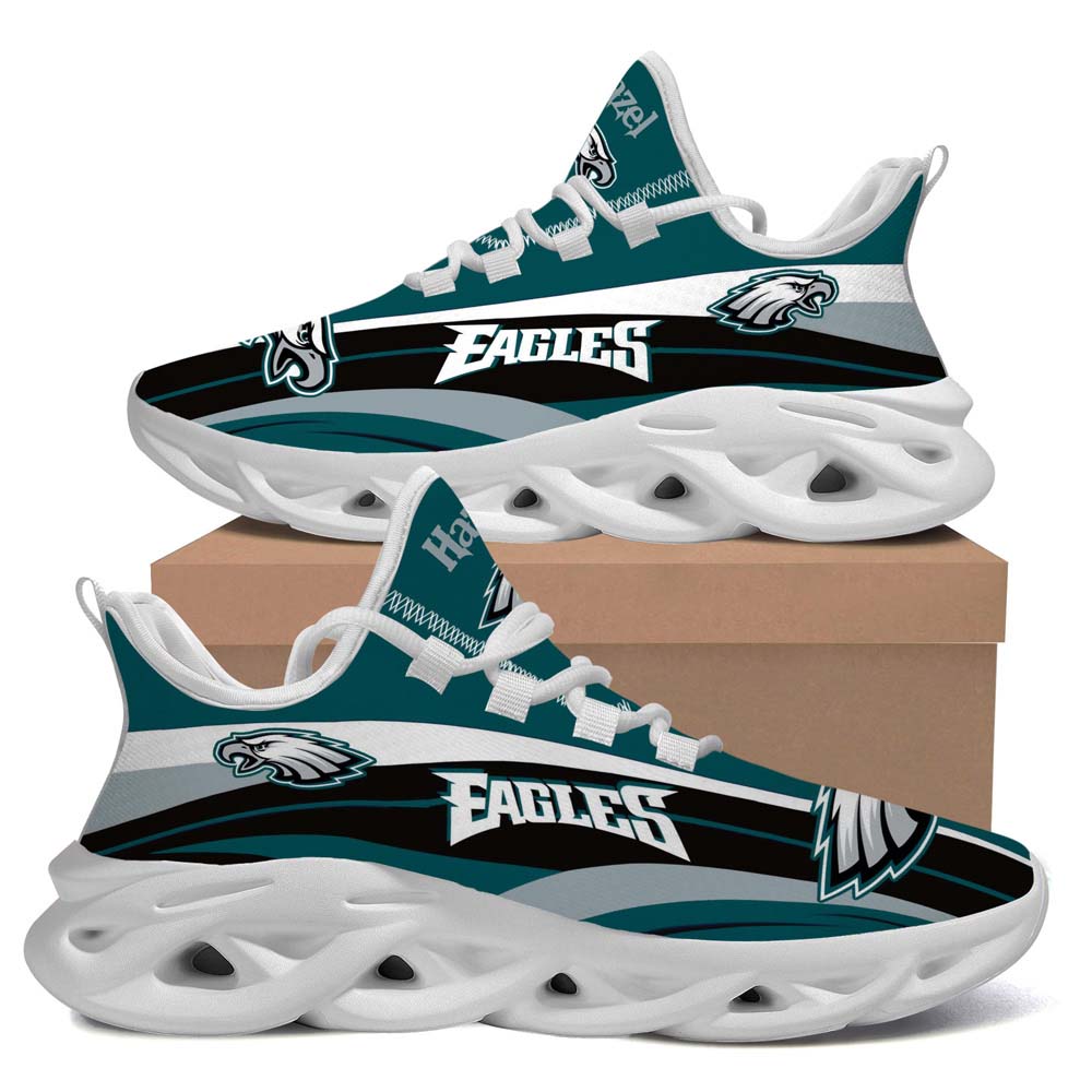 Philadelphia Eagles American Football Team Helmet Custom Name For Sport Lover Max Soul Sneaker Running Sport Shoes