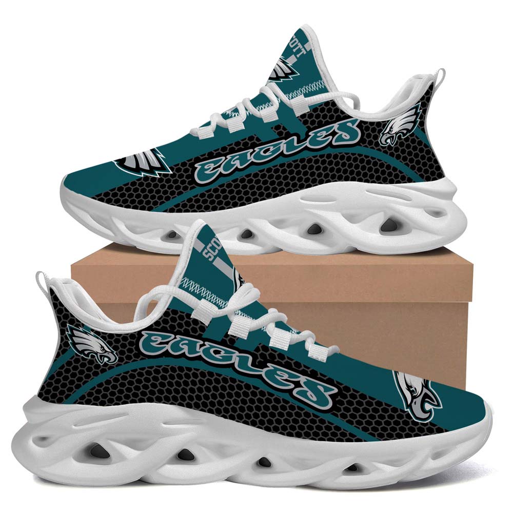 Philadelphia Eagles Clunky Luxury NFL Custom Name For Sport Lover Max Soul Sneaker Running Sport Shoes