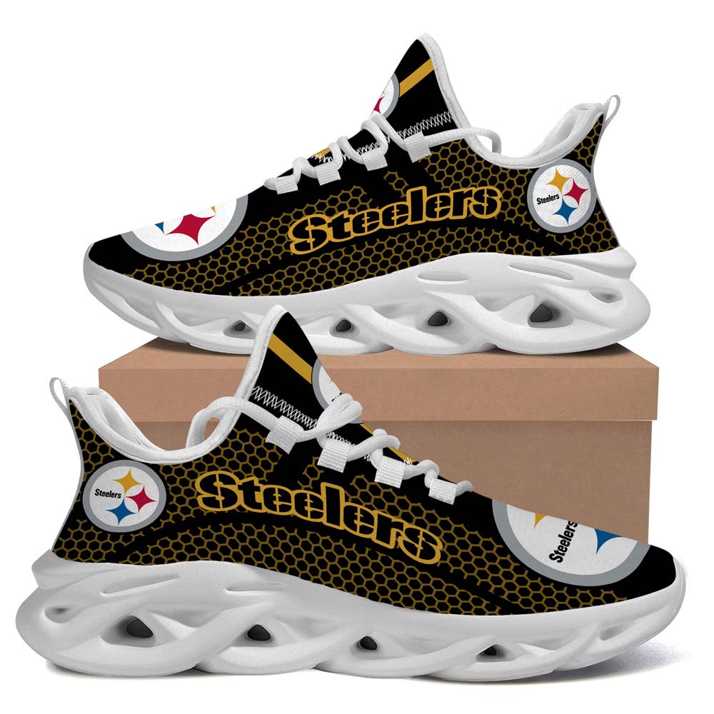 Pittsburgh Steelers Luxury Custom name 06 M3RTT0307 Max Soul Sneaker Running Sport Shoes