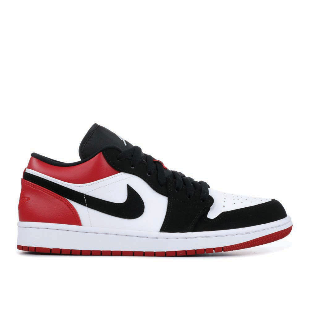 Air Jordan 1 Low ‘Black Toe’ 553558-116 Signature Shoe