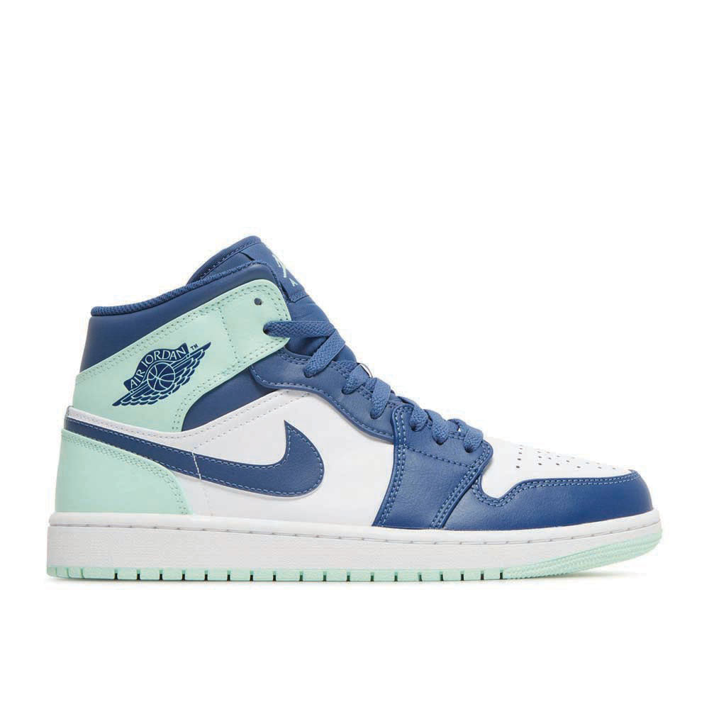 Air Jordan 1 Mid ‘Blue Mint’ 554724-413 Classic Sneakers